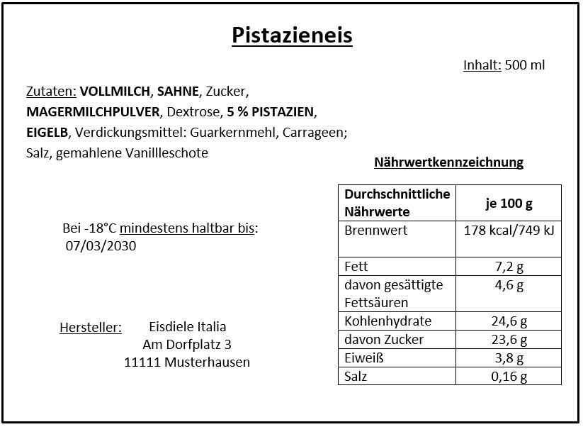 Kennzeichnung